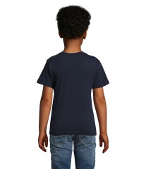 Camiseta de manga corta de niño con cuello redondo personalizable